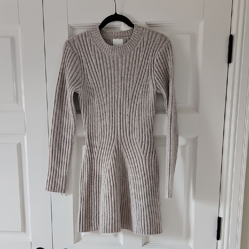 Ribbed Knit Sweater Dress